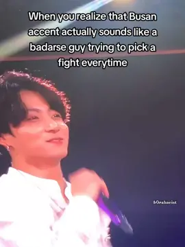 accent na mukhang palaging naghahanap ng away ba ang hanap mo? lols busan satoori actually sounds attractive and jungkook's deep busan accent sounds 🥵. naririnig ko rin yung cute busan accent ni Jimin, our busan babies♡ #jungkook #busanaccent #satoori #btsmaknae #busandialect #forarmy #forarmypage #fyp