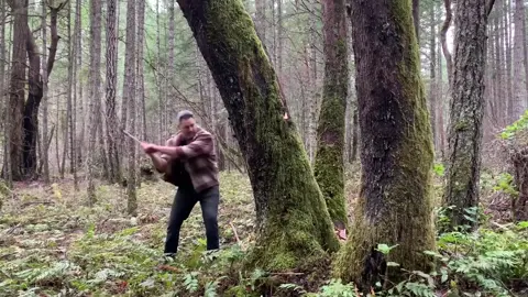 Logger - cutting down big tree with axe - tips. #Woodworking  #Wood  #WoodCarving  #Cutting  #Tree  #Sawmill  #viral  #fyp  #foryourpage