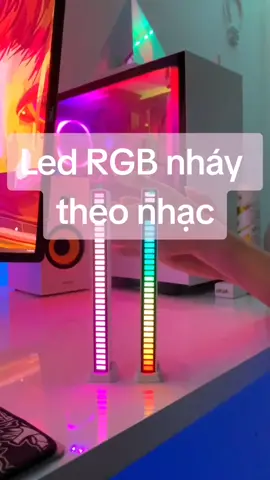 Thanh đèn led nháy theo nhạc với hơn 60 chế độ màu, không dây, cảm biến âm thanh #ledrgb #nhaytheonhac #cambienamthanh #trangtri #decor #fyb