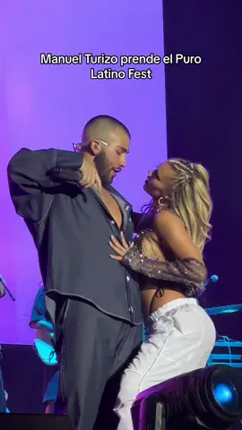@Manuel Turizo prende el #purolatinofest 🇪🇸 (miren cómo canta el público al final) 🥵🥵 #manuelturizo #tmh #tumusicahoy 