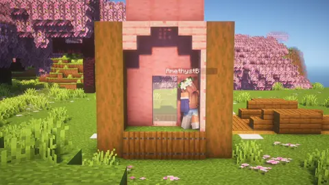 Cherry Blossom Cottage 🌸 (sped up version) #Minecraft #minecraftbuilding #minecraftbuild #fyp #minecrafttutorial 