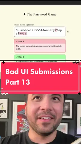 Replying to @I love her ❤️ the WORST password design in the world #uxdesign #uidesign #badui #designertom #webdesign