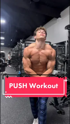 Follow for more workouts and gym content #fyp #fypシ #gym #GymTok #workouts #push #pushworkout #chest 