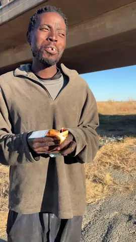 I found him seating on the side of the road #kindness