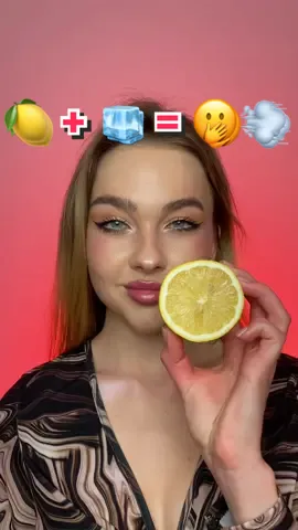 Ice + lemon 🫢 #mukbangvideo #lifehacks 