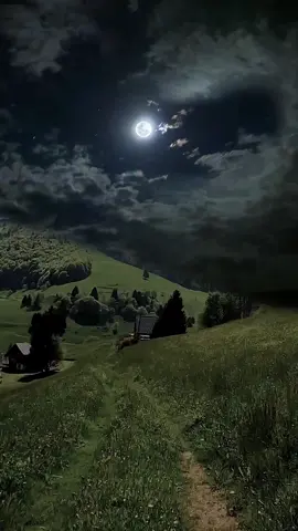 #scenery #foryou #night #moon #mountain 