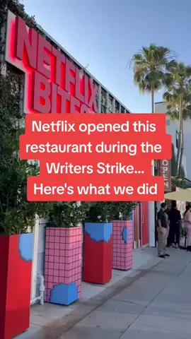 Instead of negotiating with us, Netflix decided to open an overpriced restaurant. Here’s what we did in front of it. Starring the incomparable Adam Lustick, with concept and props by WGA writer Shawn Wines
