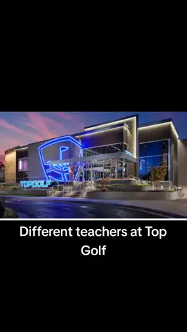 Different teachers at Top Golf. #fyp #foryoupage #topgolf 