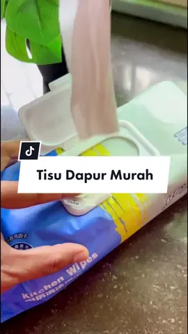 Dah guna belum kitchen wipes/ tissue basah ni? Murah & banyak 👌🏻 #kitchenwipes #kitchenwipesbersabun #tisudapur #tisudapurserbaguna #tisudapurviralditiktok #tisubasah #kitchenwipesviral #tisumurah 