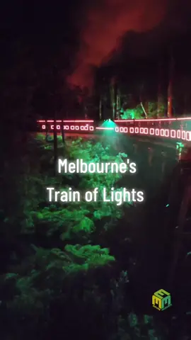 Melbourne's Train of Lights - Puffing Billy. #puffingbilly #trainoflights #melbourne #train #christmasinjuly 