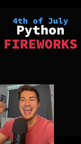 Making FIREWORKS in Python for the 4th of July! #usa🇺🇸 #python #Science #4thofjuly 