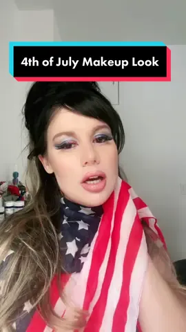 Tell me i’m your National Anthem. 💋 🇺🇸 #4thofjuly #july4th #4thofjulymakeup #independencedaymakeup #happy4th #redwhiteandblue #makeuplook #60smakeuplook #4thofjulylook 