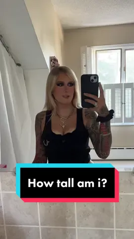 Here is my height 🥰 #tallgirl #shortgirl #shortblonde #shortchicks #tattooedgirl #tattoogirl #tattooedwomen #tattooedgirlsoftiktok #tattootok #longblondehair #blondegirls #michigan #singlegirl #michigangirl #5foot3 