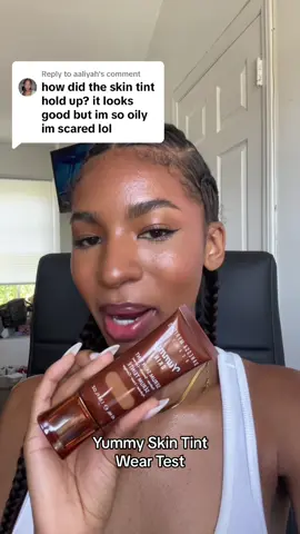 Replying to @aaliyah   Yummy skin tint wear test!! What do we think💬 #weartest #yummyskintint #danessamyricks #danessamyricksyummyskin #skintint #makeupweartest 