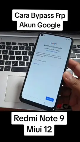 Cara Bypass Frp Redmi Note 9 Miui 12 Tanpa PC #redminote9 #akungoogle #frp #bypass #fyp 