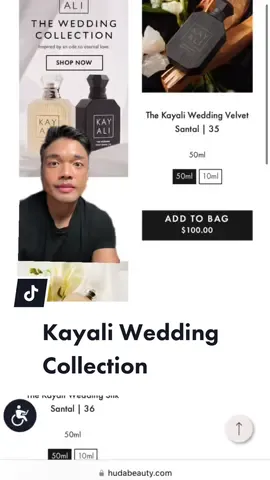 Cannot wait for the samples of the Kayali Wedding Fragrances Silk Santal 36 and Velvet Santal 35 to arrive!  Thank you @Tiffany Perfume + Beauty for letting me know I can ordee samples! Comment is you want me to so a first ompressions video!  #fragrance #perfume #kayaliweddingcollection #weddingfragrance #greenscreen 