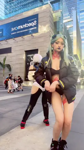 Canon event 😈‼️ #cyberpunkedgerunners #fypシ #foryou #cosplay #animeexpo 