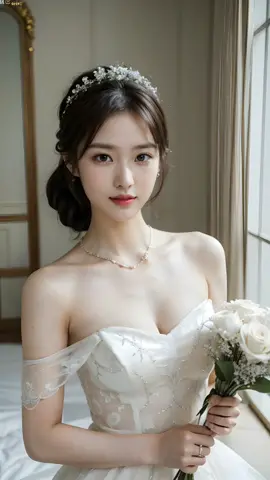 [4K AI룩북] Wedding dress♡ #룩북 #ai #fashion #lovely #girl #그녀 #ai #stablediffusion #webui #aigallery #aiphoto #lookbook #wedding #weddingdress 