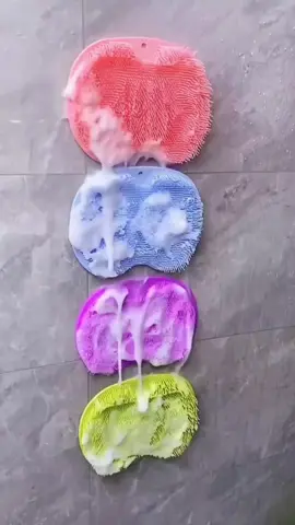 Silicone foot washing foot rubbing back massage mat, you can use it if you don't want to take a bath by yourself#bath massage#Artifact for bathing#floor mat