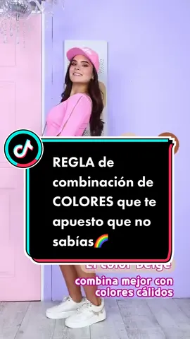 REGLA de combinación de COLORES que te apuesto que no sabías🌈 Para BLANCO Y BEIGE 😍 . #colores #moda #ropamujer #parachicas #blusaslindas #womenclothingstore #estilofemenino #modatips #fashiontiktok 