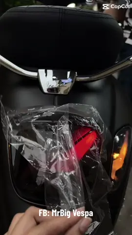 Vespa Tail Light Letter X🇹🇭🛵 #vespa #vespasprint #vespacostum #vesparearlights 