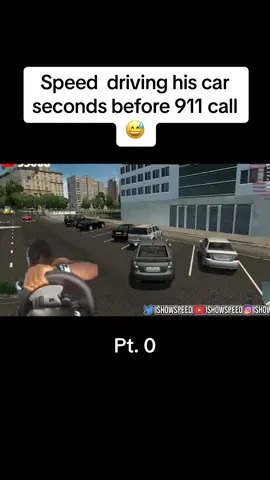 Speed  driving his car seconds before 911 call 😅 #ishowspeed #speed #viral 