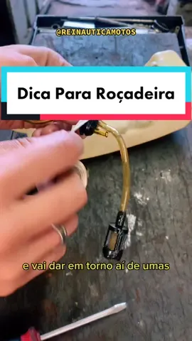 Dica rápida! #roçadeira #tutorialmecanica #dica #ajudandopessoas #roçandomato 