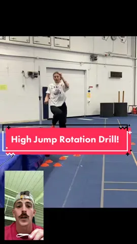 How to improve your VERTICAL rotation in high jump!  #highjumpdrills #trackdrills #highjumptechnique #highjump 