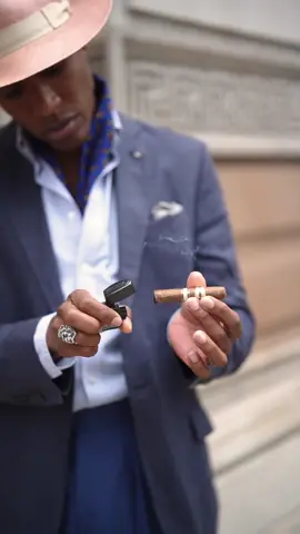 The EGM Media Corona cigar, inspired by the quintessential English gentleman. #fyp #menswear #style #cigars #menwithstyle 