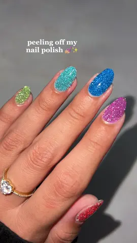 peeling off my nail polish ✨ #nails #nailinspo #nailtutorial #diynails #nailsartvideos #fyp 