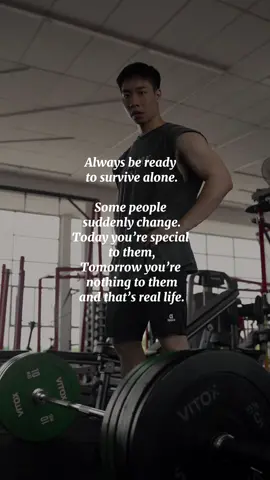 Always be ready to fight alone. #Love #selfgrowth #Fitness 