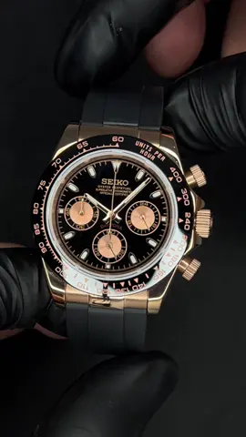 Seiko x Daytona ⏱️ Powered by a Seiko Quartz Movement! #seikomod #daytona #affordable #customwatch #watchmod 