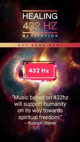 432 Hz healing meditation. “Music based on 432 hz will support humanity on its way towards spiritual freedom.“ – Rudolph Steiner Headphones recommended but not necessary. For more check out the link in my Bio. #432hz #frequency #meditation #healing #peace #Love #life #wisdom #energy #vibration #soul #selflove #faith #consciousness #happiness #awakening #spirituality