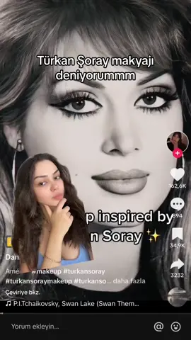En son kaşlarımı da değiştirdim o kısmı çekemedim süre yetmedi sizce nasıl olmuş?❤️#türkanşoray #türkanşoraymakyajı #makeup #makeuptutorial #makyajperisi 