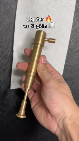 Lighter 🔥 vs napkin 🧻