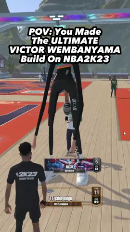 Should i make more Victor content 😂?? #yaboyedge #nba2k #nba2k23 #nba2k23gameplay #nba2k23build #basketball #victorwembanyama 