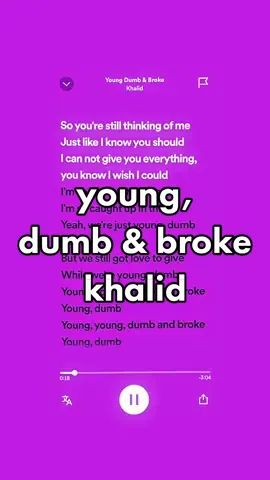 young, dumb & broke - khalid #speedsongs #fyp #viral #trending #hits #trowback #nostalgia #foryou #foryoupage #xycba #khalid #pop #youngdumbandbroke #blowthisup 