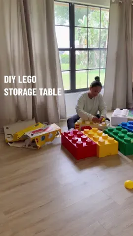 DIY LEGO STORAGE/COFFEE TABLE #lego #legotable #diylegotable #DIY #Home #decor #kidsroom #kidsroomideas #coffeetable #fyp 