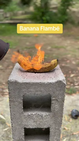 How to cook a banana “à point” 👨‍🍳 #cooking #fire #burn #survivor #lightmyfire #food #banana 