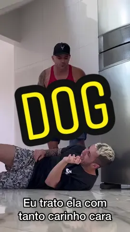 Fingi que bati na minha cachorra 