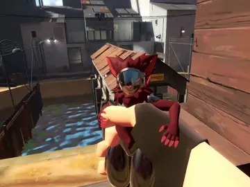 heavy teaches protogen how to say pootis #tf2 #teamfortress2 #tf2heavy #furry #protogen #meme #animation #cute