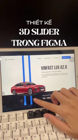 Hiệu ứng 3D Slider trong Figma cùng Vinfast 💯 #LearnOnTikTok #tiktokmentor #bangsuongdesign #figmadesign #figmatips #figmaanimation #uidesign #uiux #uiuxdesign 