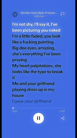 🎶: Slumber Party - Ashnikko #spotify #music #lyrics #pourtoi #foryoupage #fyp 
