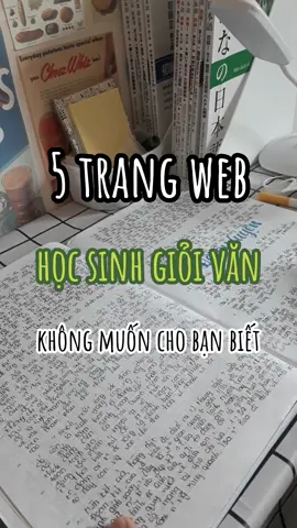 5 trang web mà học sinh giỏi văn không muốn cho bạn biết #studywithme #studyaccount #studygram #studytok #StudyTips #onthidaihoc #onthithptqg 
