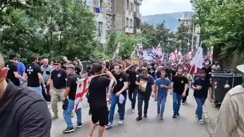Tbilisi Pride was shut down by protestors 🇬🇪 #georgia🇬🇪 #orthodox #orthodoxchristian #Jesus