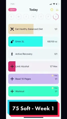 Started 75 Soft to get more balance in my life and align myself with my goals and values =) #75soft #75softchallenge #softlife #fyp #wellness #challenge #healthy #healing 