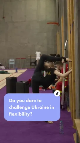 Anyone who dares to challenge Ukraine in flexibility? 🤸🇺🇦 #RGjuniors23 #ukraine #flex #splits #gymnastics #rhythmicgymnastics #worldchampionship 