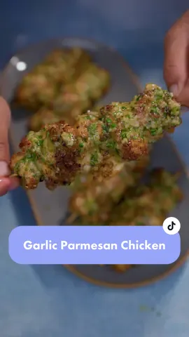 Replying to @Ur mom (i need to stop)   Garlic Parmesan Chicken Skewers #garlicparmesan 