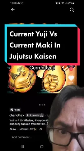 The truth about #maki vs #yuji in #jujutsukaisen #anime #manga #jjk #animetiktok #animetok #mangatiktok #mangatok #anitok #makizenin #yujiitadori #itadoriyuuji #itadori 
