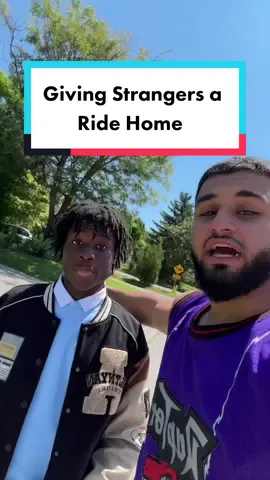 Giving strangers a ride home! 😂 #fyp #freeuber #strangerdanger #stranger #random 